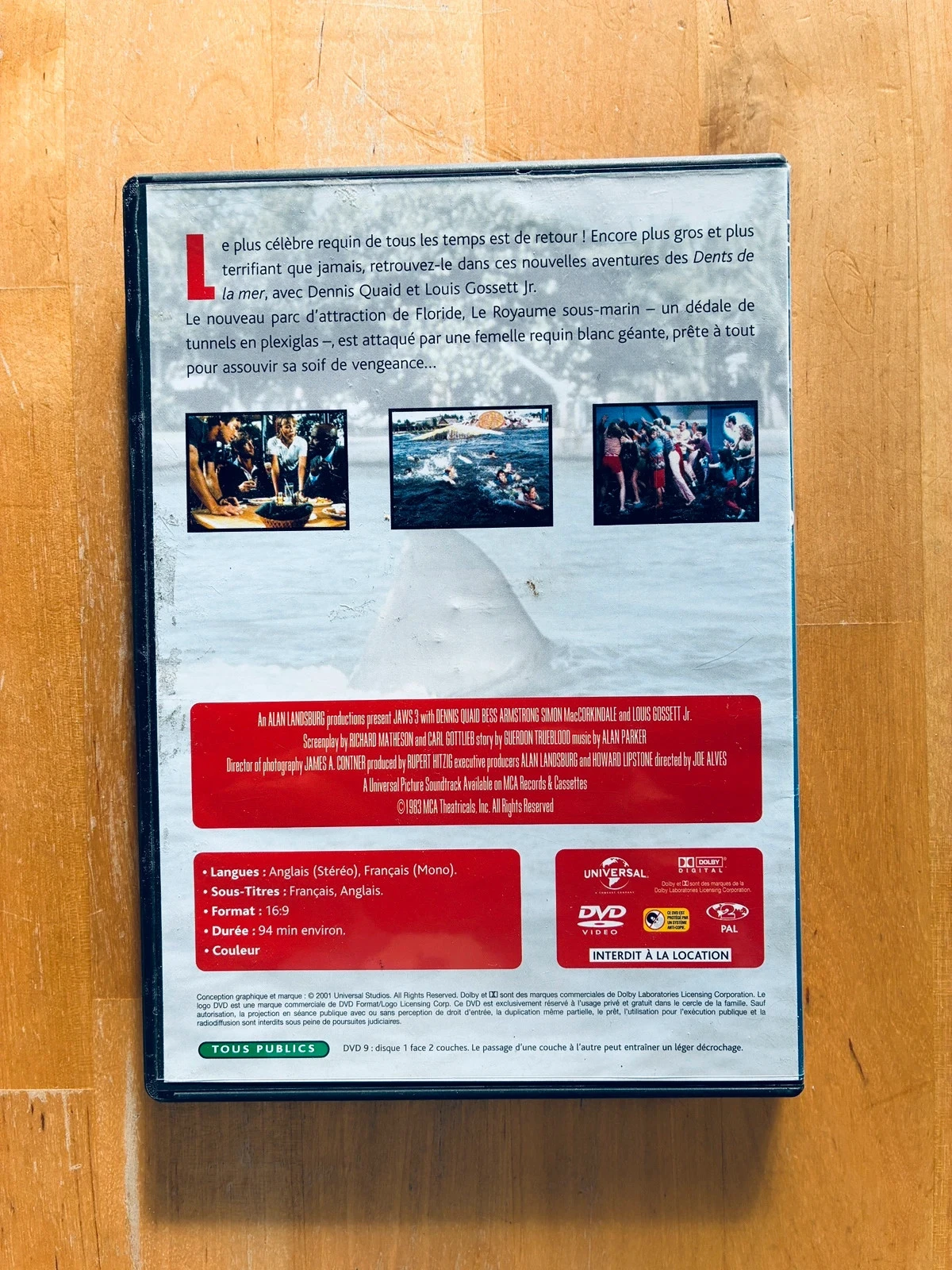 DVD Les dents de la mer 3. – photo 3